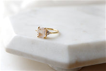 Load image into Gallery viewer, "RAFAELLA" PINK QUARTZ RING