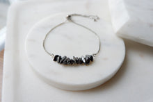 Load image into Gallery viewer, Hematite "GAIA" tumbled stone necklace and bracelets.