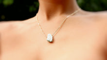 Load image into Gallery viewer, Amazonite RAW 18k. gold plated Necklace