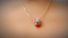 Load image into Gallery viewer, CARNELIAN RAW 18k. Gold plated necklace.