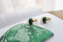 Load image into Gallery viewer, THE MALACHITE HOOPS.
