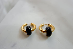 THE BLACK ONYX HOOPS