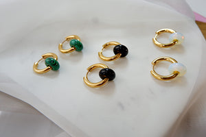 THE BLACK ONYX HOOPS