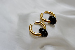 THE BLACK ONYX HOOPS