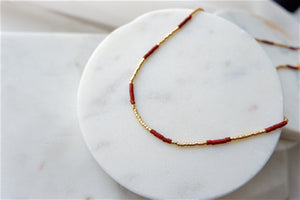 RED JASPER MIYUKI BEAD