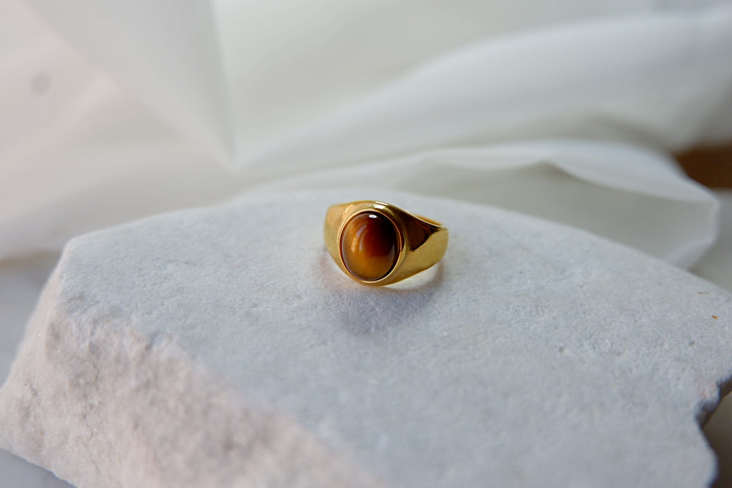 TIGER EYE FIERCE CLASSIC RING