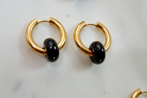 THE BLACK ONYX HOOPS