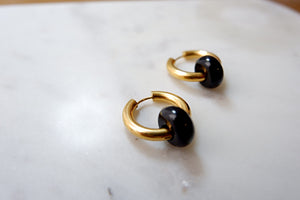 THE BLACK ONYX HOOPS